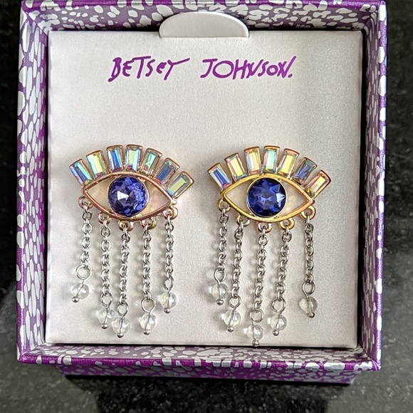 Betsey Johnson Halloween Eye Earrings 